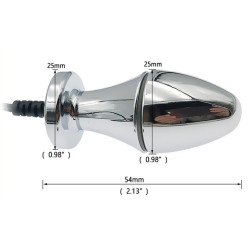 ElectroPlayer Plug Electro Bipolar Silver 5.4 x 2.5cm